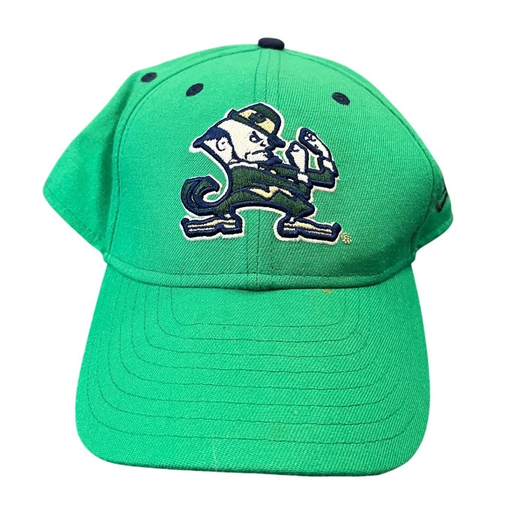 New Era Hat Mens 7 1/2 Green Notre Dame Fighting Irish Concealer Fitted Cap